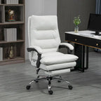 Fauteuil de bureau massant inclinable chauffant à vibrations en microfibre Vinsetto