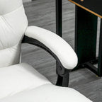 Fauteuil de bureau massant inclinable chauffant à vibrations en microfibre Vinsetto