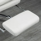 Fauteuil de bureau massant inclinable chauffant à vibrations en microfibre Vinsetto