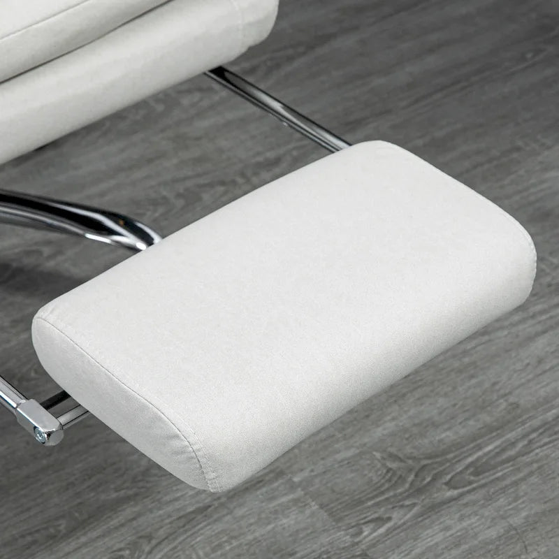 Fauteuil de bureau massant inclinable chauffant à vibrations en microfibre Vinsetto