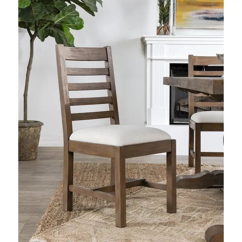 Chaises de salle à manger Quincy en bois rembourré (lot de 2) par Kosas Home