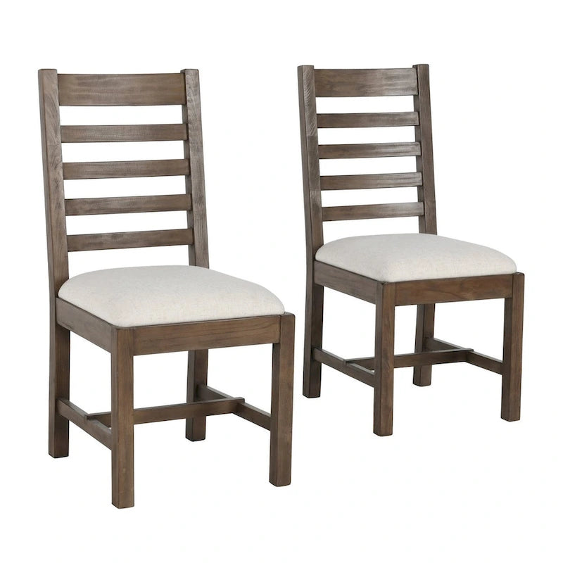 Chaises de salle à manger Quincy en bois rembourré (lot de 2) par Kosas Home