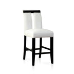 Ensemble de salle à manger Blanton contemporain en bois massif noir avec éclairage LED, 5 pièces, hauteur comptoir, par Furniture of America