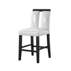 Ensemble de salle à manger Blanton contemporain en bois massif noir avec éclairage LED, 5 pièces, hauteur comptoir, par Furniture of America