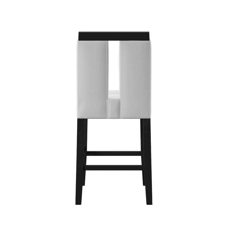 Ensemble de salle à manger Blanton contemporain en bois massif noir avec éclairage LED, 5 pièces, hauteur comptoir, par Furniture of America