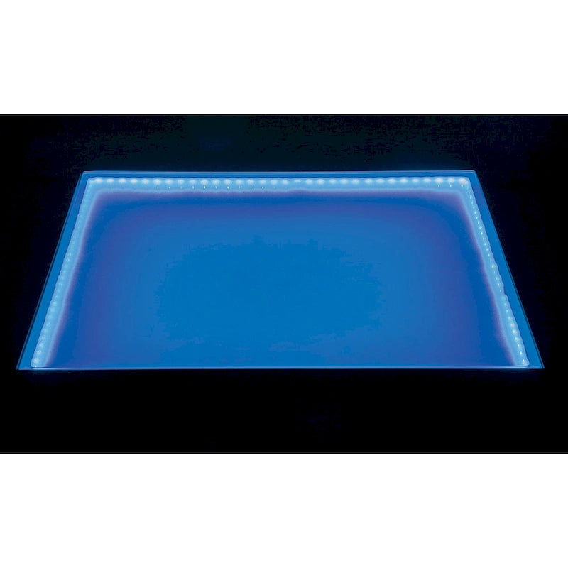 Ensemble de salle à manger Blanton contemporain en bois massif noir avec éclairage LED, 5 pièces, hauteur comptoir, par Furniture of America