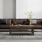 Table basse Bridgevine Home Joshua Creek de 122 cm (48 po), aucun assemblage requis, finition bois de grange