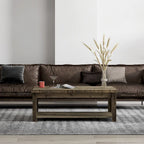 Table basse Bridgevine Home Joshua Creek de 122 cm (48 po), aucun assemblage requis, finition bois de grange