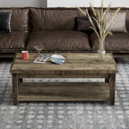 Table basse Bridgevine Home Joshua Creek de 122 cm (48 po), aucun assemblage requis, finition bois de grange