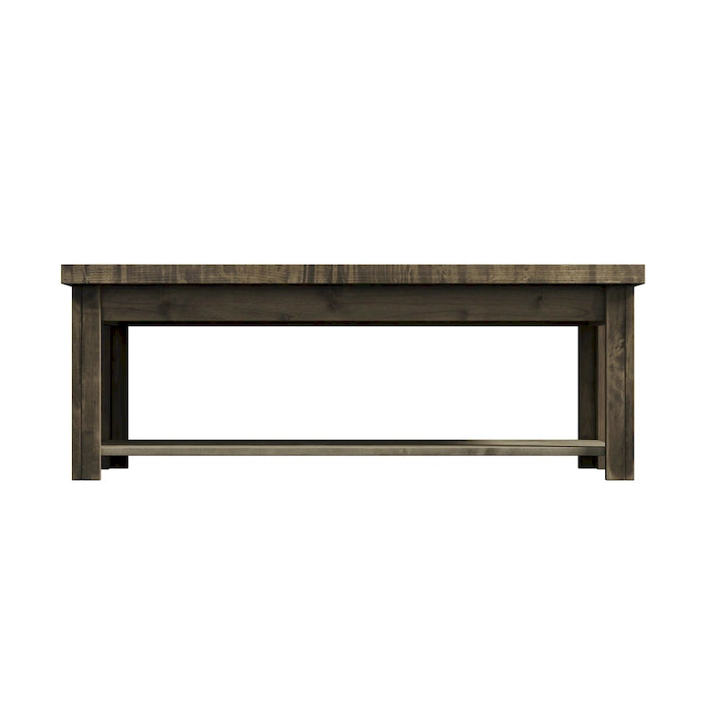 Table basse Bridgevine Home Joshua Creek de 122 cm (48 po), aucun assemblage requis, finition bois de grange