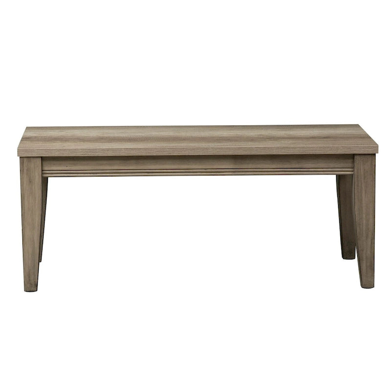 Le banc en grès de la grange grise de Sun Valley