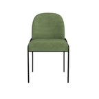 Chaise de salle à manger HomePop moderne en velours rembourrée - emballage individuel