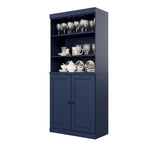 Armoire de cuisine 32 pouces (81 cm) en bois massif avec 2 portes, 100 % bois massif, par Palace Imports
