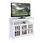 Meuble TV Big Sur Deluxe de Convenience Concepts avec placards de rangement et étagère pour téléviseurs jusqu'à 55 pouces