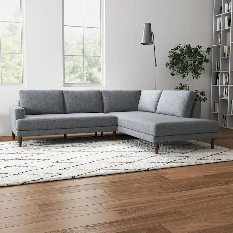 Canapé d'angle en tissu Harman Modern Living Room