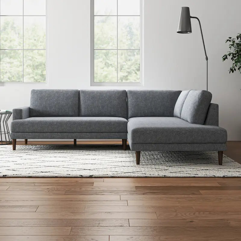 Canapé d'angle en tissu Harman Modern Living Room