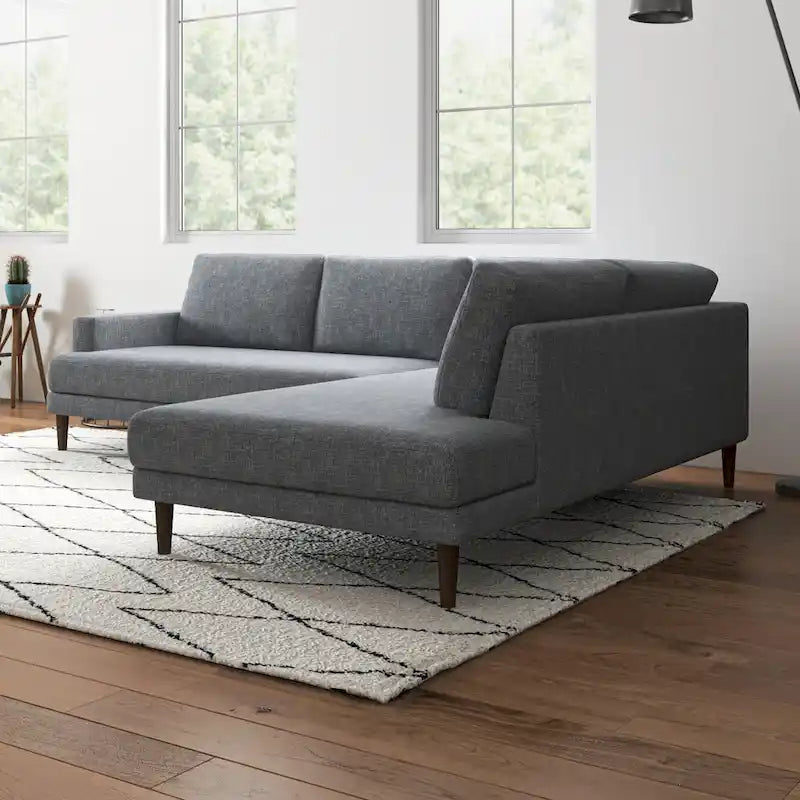 Canapé d'angle en tissu Harman Modern Living Room