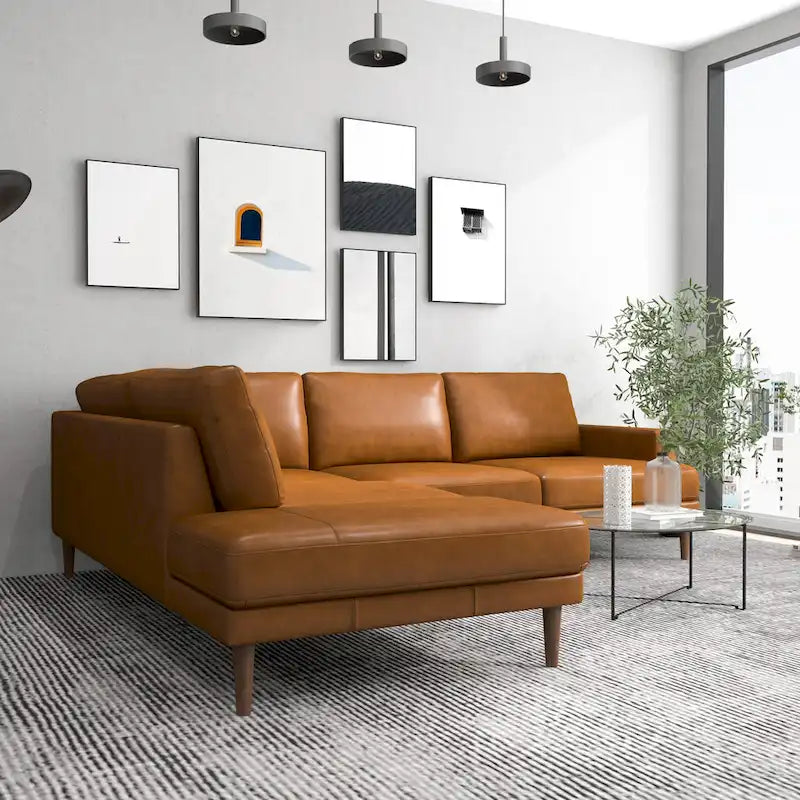 Canapé d'angle en tissu Harman Modern Living Room
