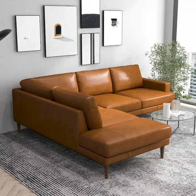 Canapé d'angle en tissu Harman Modern Living Room
