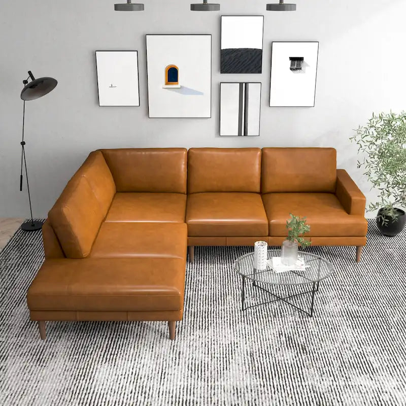 Canapé d'angle en tissu Harman Modern Living Room