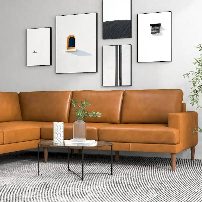 Canapé d'angle en tissu Harman Modern Living Room