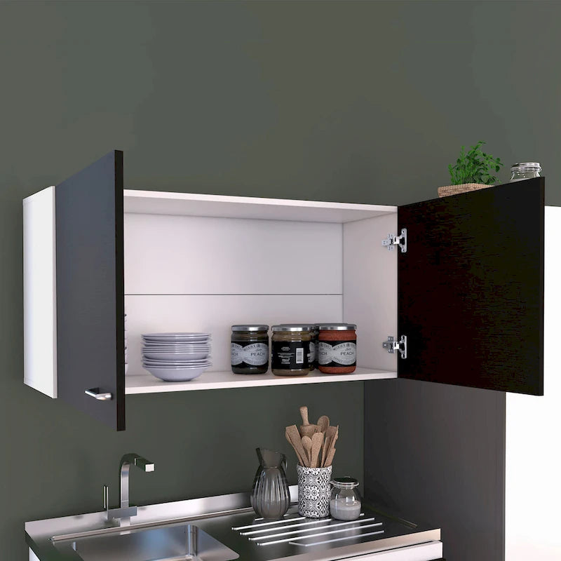 Armoire de rangement murale à double porte TUHOME Napoles - Non disponible
