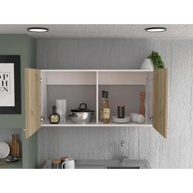 Armoire de rangement murale à double porte TUHOME Napoles - Non disponible