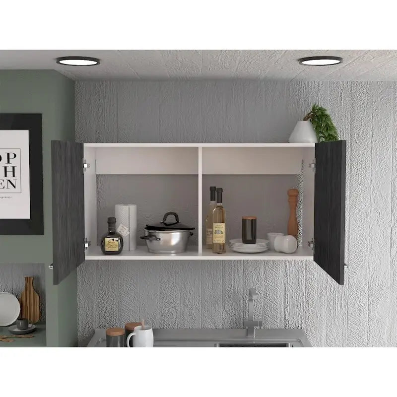 Armoire de rangement murale à double porte TUHOME Napoles - Non disponible
