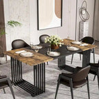 Table de salle à manger moderne pour 6 à 8 personnes, 180 cm de long, blanche.