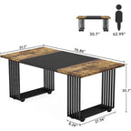 Table de salle à manger moderne pour 6 à 8 personnes, 180 cm de long, blanche.