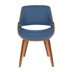 Chaise de salle à manger/d'appoint rembourrée Carson Carrington Svetlana, style moderne du milieu du siècle