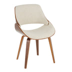 Chaise de salle à manger/d'appoint rembourrée Carson Carrington Svetlana, style moderne du milieu du siècle