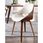 Chaise de salle à manger/d'appoint rembourrée Carson Carrington Svetlana, style moderne du milieu du siècle