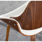 Chaise de salle à manger/d'appoint rembourrée Carson Carrington Svetlana, style moderne du milieu du siècle
