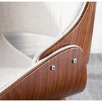 Chaise de salle à manger/d'appoint rembourrée Carson Carrington Svetlana, style moderne du milieu du siècle