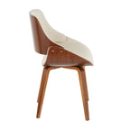 Chaise de salle à manger/d'appoint rembourrée Carson Carrington Svetlana, style moderne du milieu du siècle