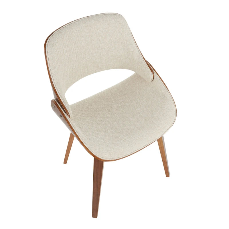 Chaise de salle à manger/d'appoint rembourrée Carson Carrington Svetlana, style moderne du milieu du siècle