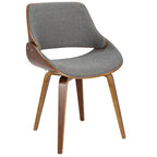 Chaise de salle à manger/d'appoint rembourrée Carson Carrington Svetlana, style moderne du milieu du siècle