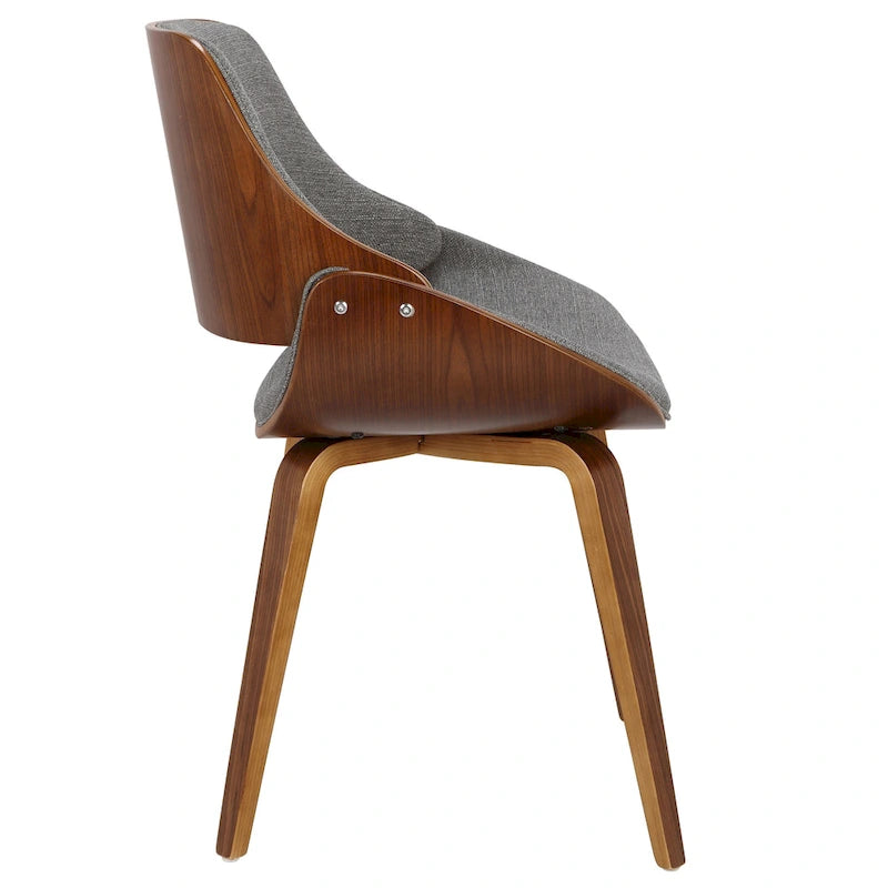 Chaise de salle à manger/d'appoint rembourrée Carson Carrington Svetlana, style moderne du milieu du siècle