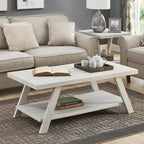 Ensemble table et étagère 3 pièces Roundhill Furniture Athens Contemporary en bois reconstitué
