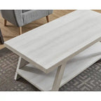 Ensemble table et étagère 3 pièces Roundhill Furniture Athens Contemporary en bois reconstitué