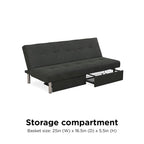 Futon de rangement Avenue Greene Suri