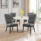 Ensemble de 2 chaises de salle à manger rembourrées avec pieds en métal