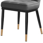 Ensemble de 2 chaises de salle à manger rembourrées avec pieds en métal