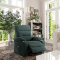 Fauteuil de massage électrique inclinable Clihome à revêtement souple et porte-gobelet