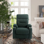 Fauteuil de massage électrique inclinable Clihome à revêtement souple et porte-gobelet