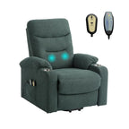 Fauteuil de massage électrique inclinable Clihome à revêtement souple et porte-gobelet