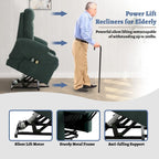 Fauteuil de massage électrique inclinable Clihome à revêtement souple et porte-gobelet