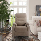 Fauteuil de massage électrique inclinable Clihome à revêtement souple et porte-gobelet