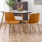 Chaise de salle à manger moderne en velours Aufurr de Roundhill Furniture (lot de 2)